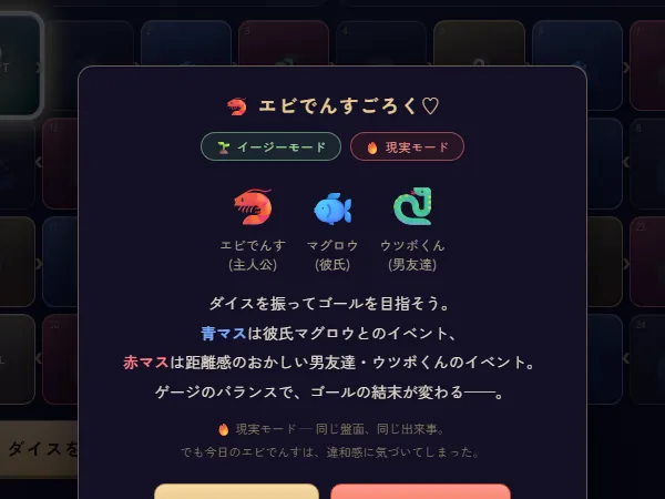エビでんすごろく♡